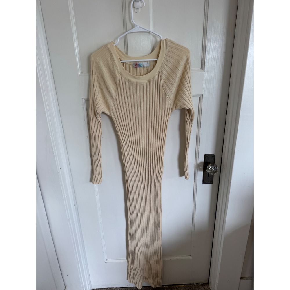 Free People FP Beach cream Walk About sweater dress size xs